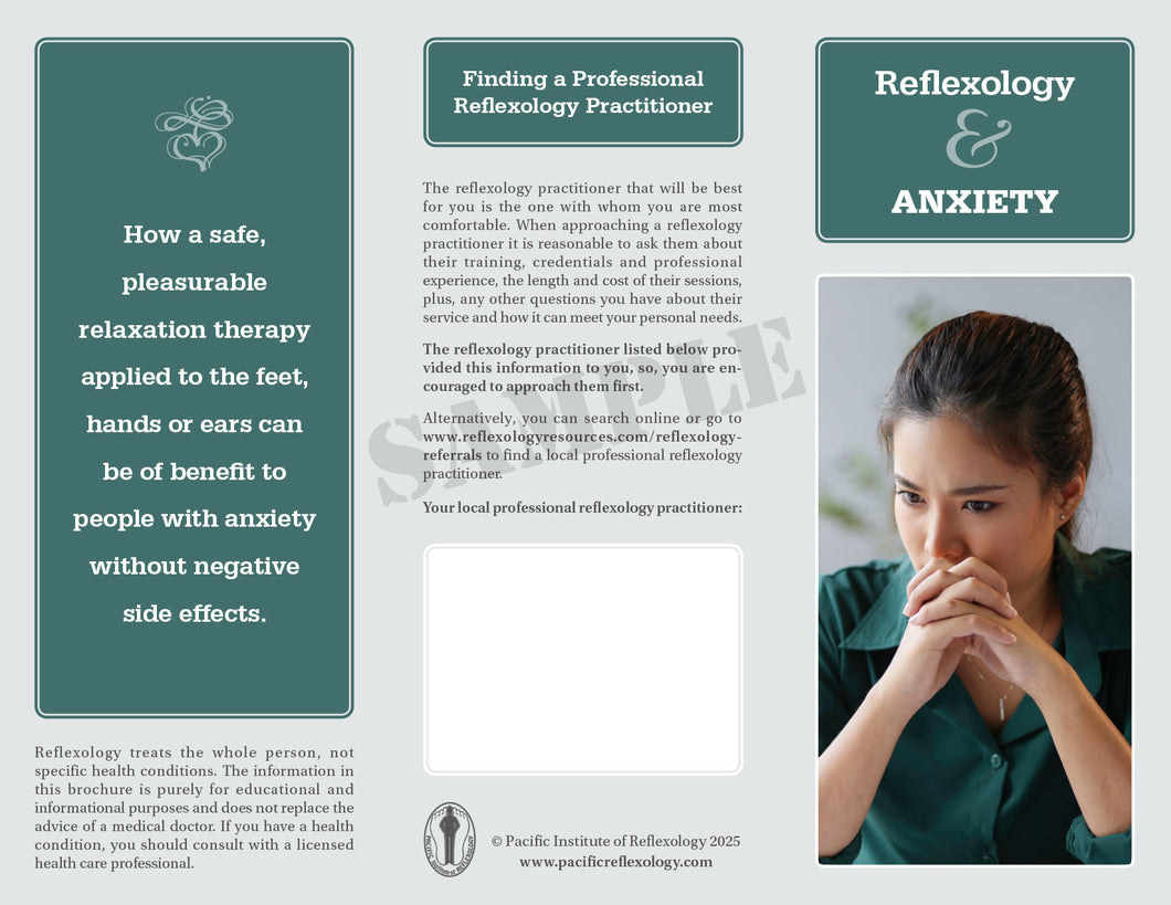 Promotional Brochure PDF file - Reflexology & Anxiety