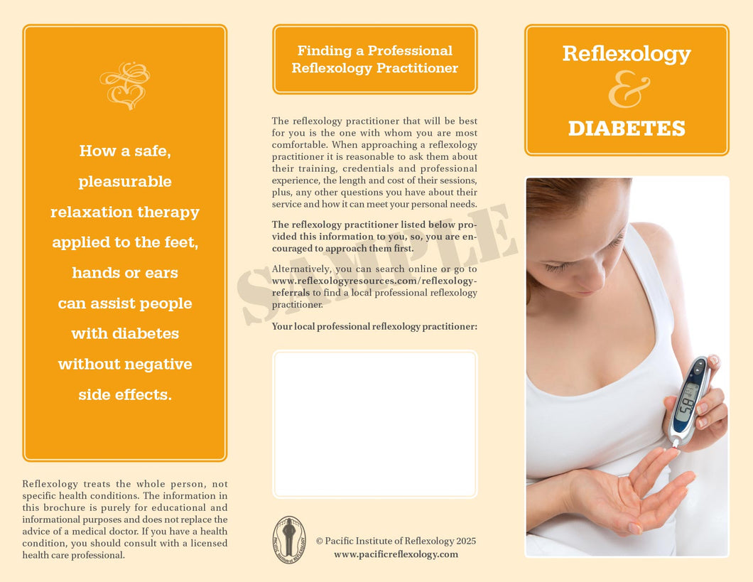 Promotional Brochure PDF file - Reflexology & Diabetes