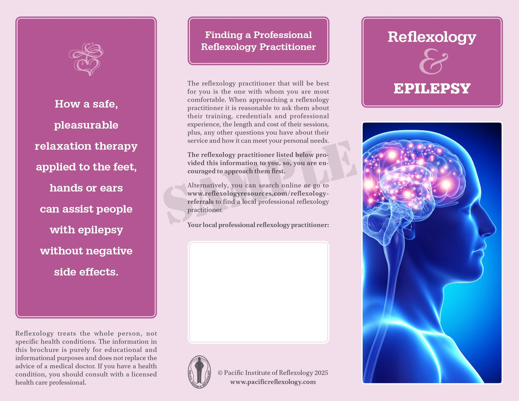 Promotional Brochure PDF file - Reflexology & Epilepsy
