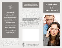 Load image into Gallery viewer, Promotional Brochure PDF file - Reflexology &amp; Headaches
