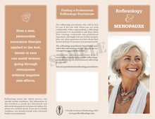 Load image into Gallery viewer, Promotional Brochure PDF file - Reflexology &amp; Menopause
