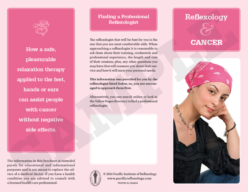 Professional Reflexology Promotional  Brochures - quantity 100 assorted