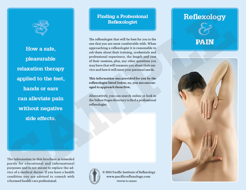 Professional Reflexology Promotional Brochures - quantity 500 assorted